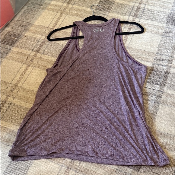 Under Armour Women's Heathered Purple Tank Top - Picture 6 of 7